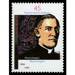 canada stamp 1637 charles emile gadbois musicologist 45 1997