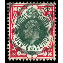 great britain stamp 138a king edward vii 1sh 1911 U F 008