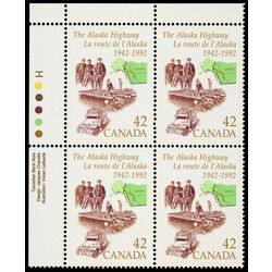 canada stamp 1413 map and vehicle 42 1992 PB UL