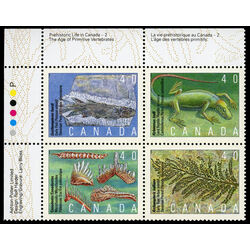canada stamp 1309a prehistoric life in canada 2 1991 PB UL