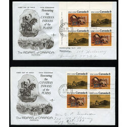 canada stamp 563a short n plains indians 1972 FDC 001