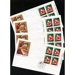 canada stamp 1339 santa claus 40 1991 FDC 4BLK