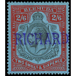 bermuda stamp 95 king george v 1927