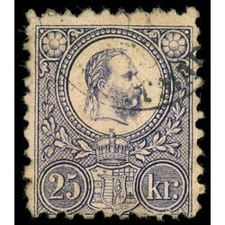 hungary stamp 6 franz josef i 1871