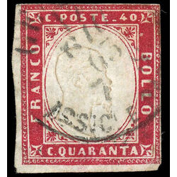 sardinia stamp 13b king victor emmanuel ii 1860
