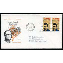 canada stamp 539 l j papineau 6 1971 FDC 003