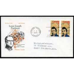 canada stamp 539 l j papineau 6 1971 FDC 003