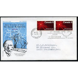 canada stamp 534 atom splitting 6 1971 FDC 003