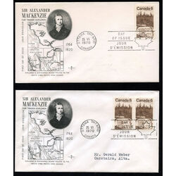 canada stamp 516 sir alexander mackenzie 6 1970 FDC 002