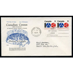 canada stamp 542 computer tape and reels 6 1971 FDC 002