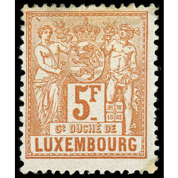 luxembourg stamp 59 industry and commerce 1882