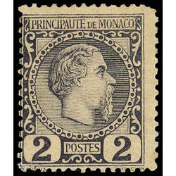 monaco stamp 2 prince charles iii 1885