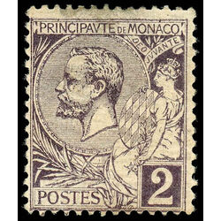 monaco stamp 12 prince albert i 1891 M 001