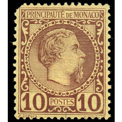 monaco stamp 4 prince charles iii 1885