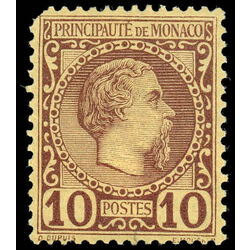 monaco stamp 4 prince charles iii 1885 M 002