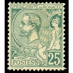 monaco stamp 20 prince albert i 25 1891