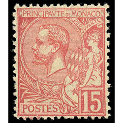 monaco stamp 17 prince albert i 15 1891