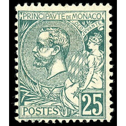 monaco stamp 20 prince albert i 25 1891 M 006