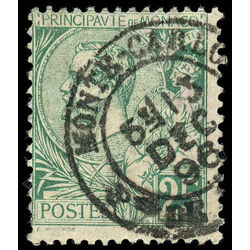 monaco stamp 20 prince albert i 25 1891 U 008