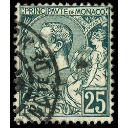 monaco stamp 20 prince albert i 25 1891 U 009