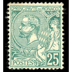 monaco stamp 20 prince albert i 25 1891 M 010