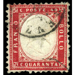 italy stamp 20 king victor emmanuel ii 1862 U 001