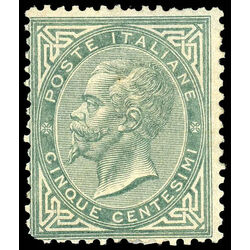 italy stamp 26 king victor emmanuel ii 1863 M 001