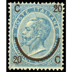 italy stamp 34b king victor emmanuel ii 1865 M 001