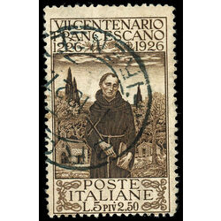 italy stamp 183 st francis 1926