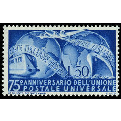 italy stamp 514 transportation and globes 1949 M 001