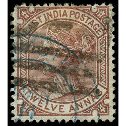 india stamp 34 queen victoria 1876 U 001
