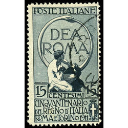 italy stamp 122 glory of rome 1911 U 001