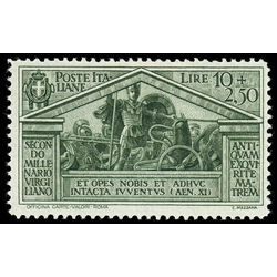 italy stamp 256 aeneas leading his army 1930 M 001