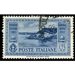 italy stamp 287 rock of quarto 1932