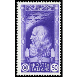 italy stamp 347 leonardo da vinci 1935