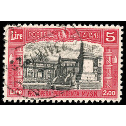 italy stamp b33 people s gate 1928 U 001