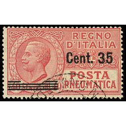 italy stamp d13 pneumatic post stamps 1924