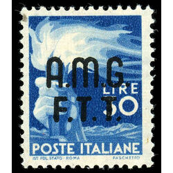 italy trieste stamp 17 torch 1948
