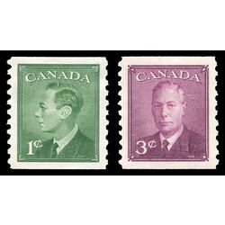 canada stamp 295 6 king george vi with postes postage omitted 1949 coil 1949