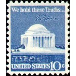 us stamp postage issues 1510 jefferson memorial 10 1973