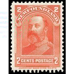 newfoundland stamp 82 king edward vii 2 1898