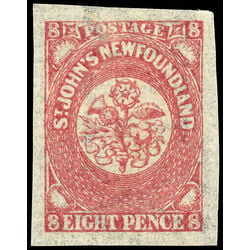 newfoundland stamp 22i 1861 third pence issue 8d 1861 M VFNG 004