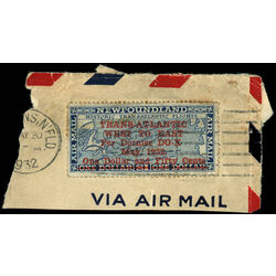 newfoundland stamp c12 historic transatlantic flights 1932 U F VF 023