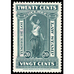 canada revenue stamp ql57 law stamps 20 1912