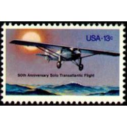 us stamp postage issues 1710 solo transatlantic flight 13 1977