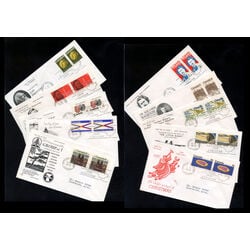 collection of 10 pairs of 1970 canada first day covers