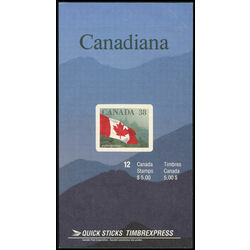 canada stamp 1191a flag over forest 1989