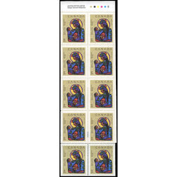 canada stamp bk booklets bk120 virgin mary with christ child 1990