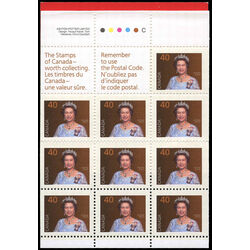 canada stamp bk booklets bk126 queen elizabeth ii 1990