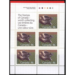 canada stamp bk booklets bk128 wolverine 1990